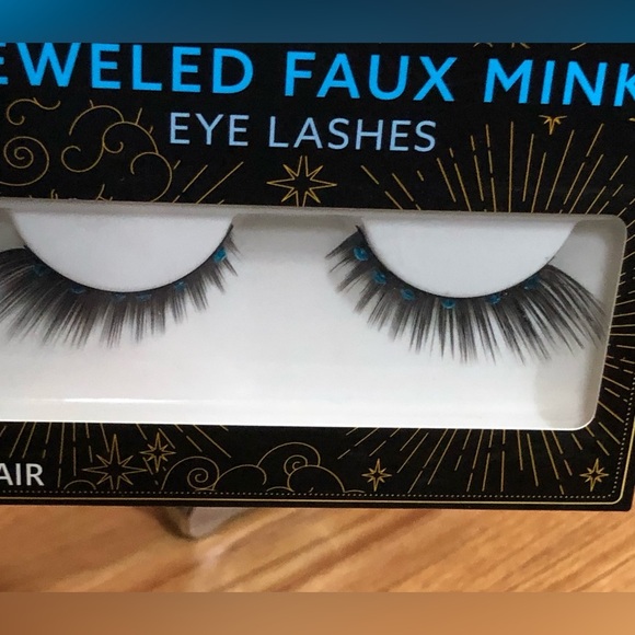 5pc lash bundle-3 BeJeweled mink sapphire, diamond & ruby lash extension & glue - Picture 3 of 15